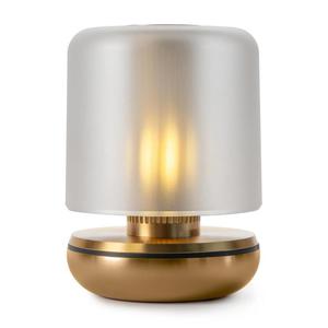 FIREFLY-Lampe à poser d'extérieur sans fil Aluminium/Polycarbonate variateur intégré H11.8cm Doré
