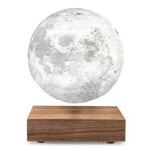 MOON-Lampe lune en lévitation LED H18cm Bois