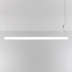 ALPHABET OF LIGHT-Suspension LED linéaire L120cm Blanc
