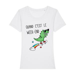 T-shirt Femme - Weekend - Blanc - Taille XXL
