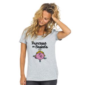 T-shirt Femme - Princesse En Basket - Gris Chiné - Taille S
