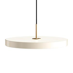 ASTERIA PLUS MEDIUM-Suspension LED Métal/Acrylique variateur Top doré Ø43cm Blanc