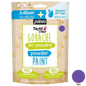 Peinture enfant Gouache en poudre Tactilcolor 100g Violet Pébéo - Go