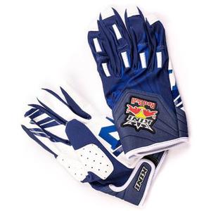 Kini Red Bull Division V 2.2 Gants de motocross, blanc-bleu, taille S