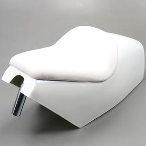 Selle racing (type MR1) Peugeot 103, MBK 51 V2 blanche