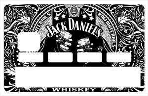 Sticker pour carte bancaire, I Love Jack Daniels