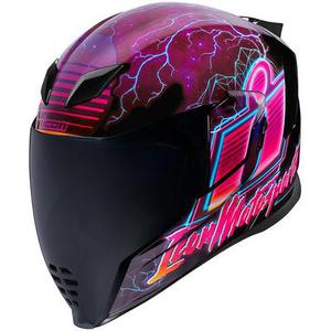 Icon Airflite Synthwave casque, noir-rose, taille M
