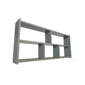 Etagère suspendue largeur 140cm en bois pour lit mezzanine - Gris