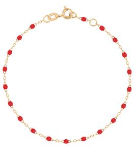 Gigi Clozeau - Femme - Bracelet Or Jaune et Perles de résine - Rouge