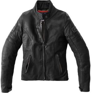 Spidi Vintage Veste en cuir de moto de dames, noir, taille 50 pour Femmes