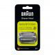 Tête de rasoir Braun 32S silver, Cassette, CombiPack pour rasoir électrique Braun Séries 3