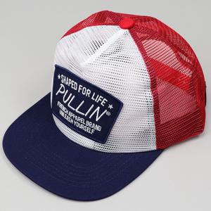 Casquette Pull-in Fisher bleue, blanche et rouge
