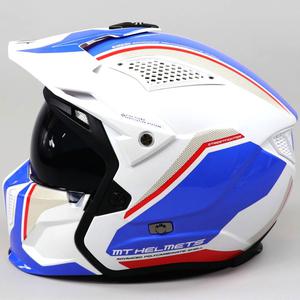 Casque modulable MT Helmets Streetfighter Twin bleu, blanc, rouge