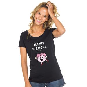 T-shirt Femme - Mamie D'amour - Noir - Taille XXL