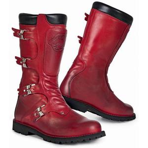 Stylmartin Continental Bottes de moto, rouge, taille 42