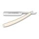 Rasoir droit, coupe chou à effiler Super Gnome THIERS ISSARD 42BIS-2/8-275-SG-PB 2/8ème Chasse plastique Blanc