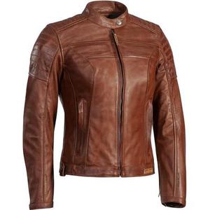 Ixon Spark Veste de moto en cuir de dames, brun, taille XS pour Femmes