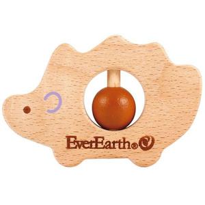 EverEarth Hochet en Bois Hérisson - Jouets bois bébé