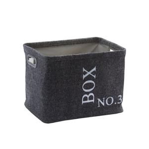 Panier de rangement en térylène gris foncé Evora Aquanova - PM