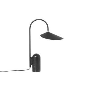 ARUM-Lampe de table marbre et métal H50cm Noir