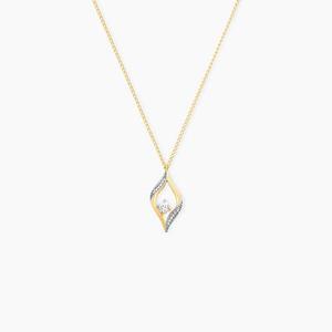 Collier Eye Or Jaune Oxyde De Zirconium