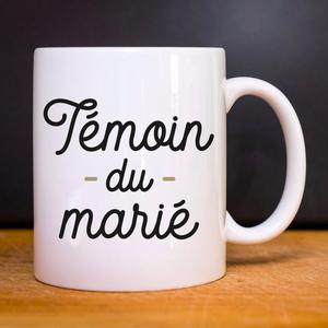 Mug Témoin Du Marié 2 - Blanc - Taille TU