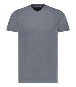 Majestic Filatures - Homme - S - Tee-shirt Homme Col V Manches Courtes Pirate - Gris