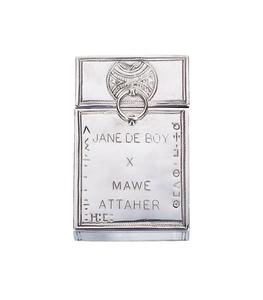 Mawé Attaher - Étui à cigarettes Jane B. en argent x Jane de Boy - Argenté