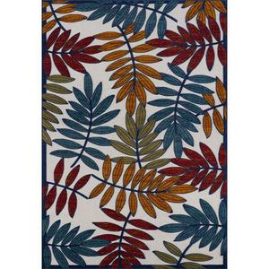 Tapis extérieur multicolore au motif palmier 160x230