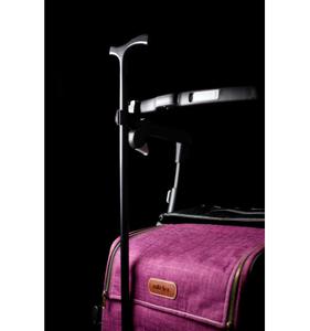 Déambulateur caddie Rollz Flex Avec porte-canne Violet matt - Standard Sans plateau