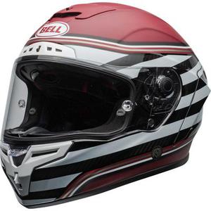 Bell Race Star DLX RSD The Zone Casque, blanc-rouge, taille XL