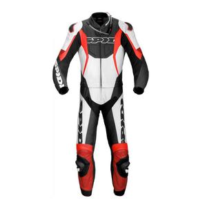 Combinaison 2 piأ ̈ces cuir Spidi Sport Warrior Tour noir/rouge- 58