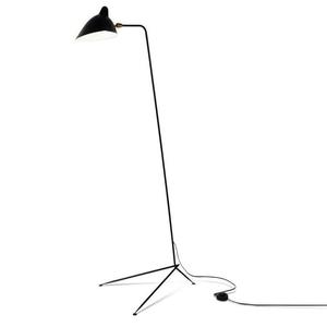 LAMPADAIRE LD-Lampadaire Tripode Métal H160cm Noir