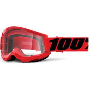 100% Strata II Lunettes de motocross, noir-rouge