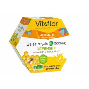 Gelée Royale Bio Défense+ - 20 Ampoules - Immunité & Protection