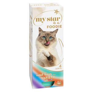 10x90g is a Foodie, Mousse (4 saveurs) My Star - Pâtée pour chat