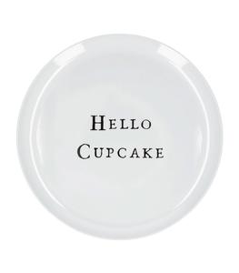 Sugarboo & Co. - Assiette en mélamine "Hello Cupcakes" - Blanc