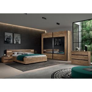 IRISA - Chambre Complète 140x190cm avec Armoire 217cm