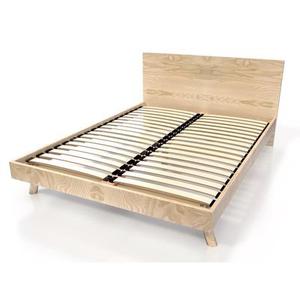 Lit scandinave viking 140x190 en bois massif - Vernis Naturel