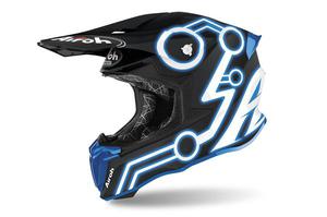 Casque cross Airoh 2020 Twist 2.0 Neon - Bleu Mat 57/58 - M