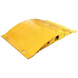 Ralentisseur acier - Elément droit L. 250 mm Jaune