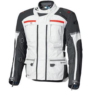 Held Carese Evo GTX Veste textile de moto, gris-rouge, taille XL