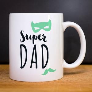 Mug Super Dad - Blanc - Taille TU