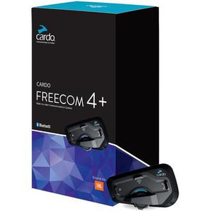 Cardo Freecom 4+ / JBL Pack unique de système de communication, noir