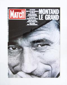 Image Republic - Affiche Montand 40 x 50 cm - Blanc
