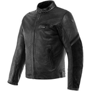 Dainese Merak Veste en cuir de moto, noir, taille 52