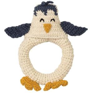Hochet en Crochet Hoppa Pingouin Coton Bio GOTS - Hochets bébé
