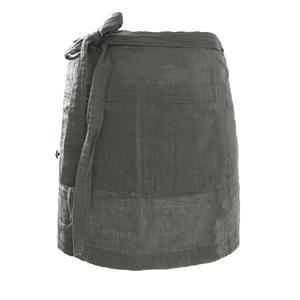 OUREA - Demi-Tablier avec Double Poche Gaze de Coton Granit