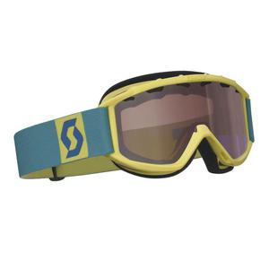 Masque De Ski Jr Hook Up - Yellow Teal Green Silver Chrome Cat2