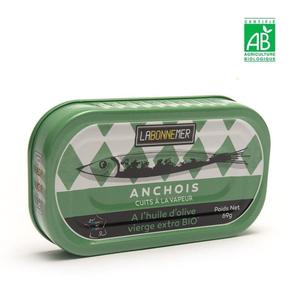 Anchois à l’huile d’olive vierge extra bio
